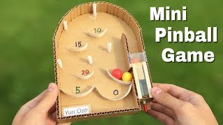How to Make Pinball Machine at Home using Cardboard - Easy to Build