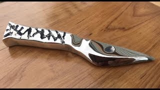 Casting Bronze Knife - making bronze knife from scrap