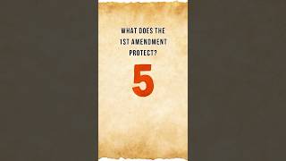 Do you know all the freedoms protected by the 1st Amendment? #usconstitution #knowyourrights