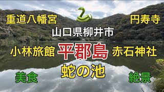 【平郡島】蛇の池、赤石神社、小林旅館、重道八幡宮…平郡西地区で伝説、絶景、豪華魚料理を満喫（2024.12.01）山口県柳井市平郡