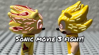 Sonic movie 3 super sonic vs super shadow Lego stop motion #sonic #lego #stopmotion #sonicmovie3