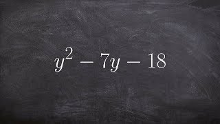 Learn how to factor a trinomial using the diamond method
