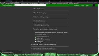 #100DaysOfCode Day 43/100 - JavaScript Algorithms And Data Structures #23
