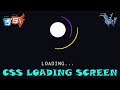 How to make css loading spinner | css loading screen | cool css effects