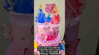 princess theme केक कैसे बनाए|Barbie cake|doll cake #birthday#cake #trendingshorts #cakedecorating