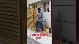 Double sliding gate