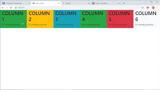 Bootstrap 4 Tutorial - 5 - Grid System