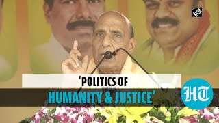 ‘Like DMK \u0026 Congress, BJP doesn’t do politics of caste, religion’: Rajnath Sigh