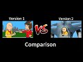 CyansWorldCartoon's Version 1 vs. Version 2 Caillou Gets Grounded Intro (Comparison)