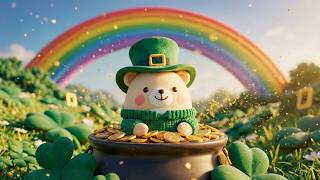 ☘️ Cozy St. Patrick's Day Plush Village | Uplifting Celtic Music Ambience | 4K