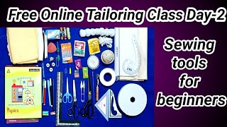 Online free tailoring class video in Tamil| Free tailoring Class| #Class2|Sewing tools for beginners