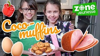 Coco-muffins | 🍳 Recette mini quiche façon Muffin | Le défi 5 ingrédients | Zone Jeunesse