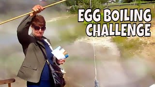 Shocking Experiment: Boiling Eggs in Icelandic Spring