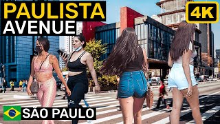 Walking in Paulista Avenue — São Paulo, Brazil 🇧🇷 — 【4K】Binaural 2022