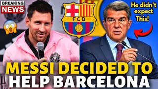 🚨URGENT! MESSI HAS JUST SURPRISED THE BARCELONA FANS! HE IS INCREDIBLE! BARCELONA NEWS TODAY!