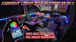 Ambient Light Dashboard RGB Matrix 18 in 1