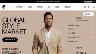 【AI DESIGN】AIでEC site Designを作成　アパレルブランド「GLOBAL STYLE MARKET」