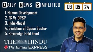 The Hindu & The Indian Express Analysis | 09 May, 2024 | Daily Current Affairs | DNS | UPSC CSE