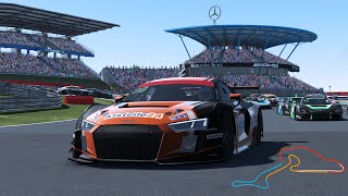 rFactor 2 - Nürburgring GP - Audi R8 LMS 2018 - Triple screens