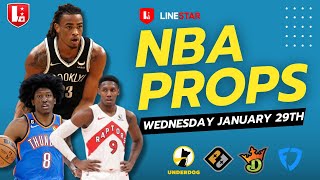 NBA Player Props 1/29 Underdog \u0026 PrizePicks | Best Bets Underdog \u0026 PrizePicks Wednesday January 29th