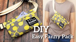 DIY EASY FANNY PACK | How to make a sling bag easily and conveniently [sewingtimes]