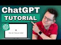 ChatGPT Tutorial: How to Use ChatGPT For Beginners.