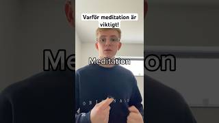 Varför meditation är viktigt! #meditation #stress #hälsa #hälsotips