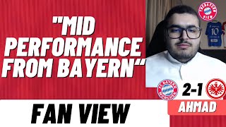 ''MID Performance From Bayern''!! - Bayern Munich 2-1 Frankfurt- Fan View (Ahmad)