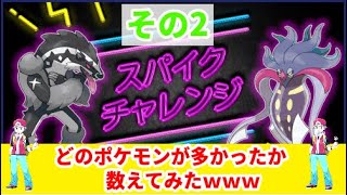 【スパイクチャレンジ】二日間で多かったポケモンは？【ポケモン剣盾ランクマ】