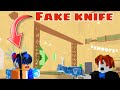 FAKE KNIFE TROLLING in MM2.. 🤣 *FUNNY*