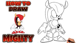 How To Draw MIGHTY THE ARMADILLO | Sonic The Hedgehog #drawing #mightythearmadillo