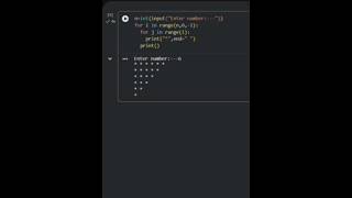 Print Inverted Triangle Star Pattern in Python | Nested Loops Tutorial #code @code