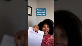 What is a homework contract?