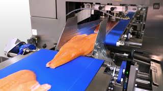 MULTIVAC Packaging Solution for Fresh Salmon with Flowpacker