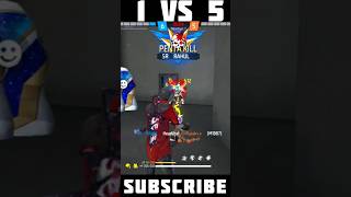 1 VS 5🥵 SUBSCRIBER🥷 IN MY GAMEPLAY 😵‍💫WITH EMOTE🤬 IN MY FRIEND 🤯REACTION 🎯#shots #gaming #raistar