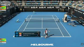Davidovich Fokina VS Tommy Paul | Australian Open 2023 | Tennis Elbow 4 | CPU vs CPU Simulation