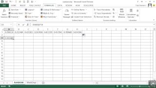 Advanced Microsoft Excel 2013 Tutorial | Generate And Use A Random Number