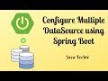 Configure Multiple DataSource using Spring Boot and Spring Data | Java Techie