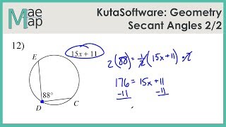 KutaSoftware: Geometry- Secant Angles Part 2