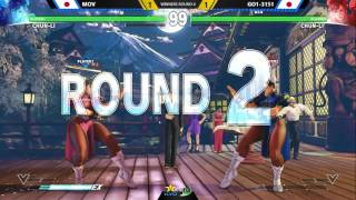 SF5 Top 4 @ KSB 2016 MOV (Chun) vs GO1 3151 (Chun); TS Sabin (Dhalsim) vs Kazunoko (Cammy)