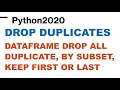 How to Drop Duplicate from Pandas Dataframe  | Remove Duplicate Records from Dataframe Keep Last