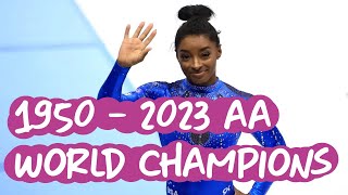 All Gymnastics All Around World Champions in History: 1950 - 2023