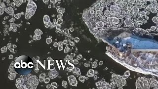 Drone views of spectacular ice floes