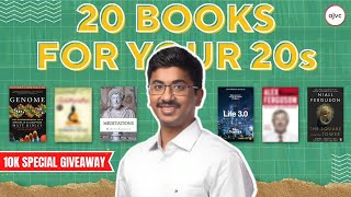 GIVEAWAY! 20 Books To Read In Your 20s | AJVC Chronicles