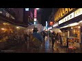 tokyo ueno on a rainy night 雨夜の東京上野 4k