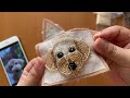 beaded embroidery i made a toy poodle brooch