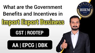 What are the Benefits and incentives in Import Export Business RODTEP GST AA EPCG | By Sagar Agravat