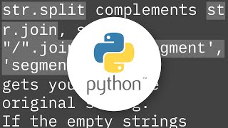 Why are empty strings returned in split() results?