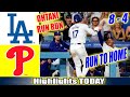 Dodgers Vs. Phillies (Aug , 7 /24) Full Game Highlights | MLB Season 2024