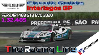 iRacing |  Ferrari Challenge 488 GT3 EVO | Circuit Guide - Interlagos GP - 1.32.485 - Week 5